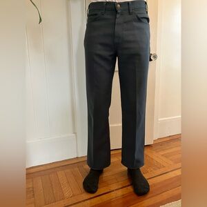 Vintage Levi’s black-tab trousers